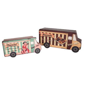 Sada 2 boxů Antic Line Biscuit Van