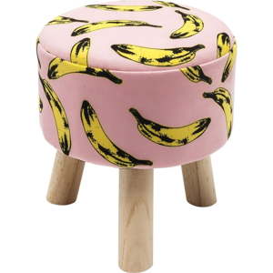 Vzorovaná stolička Kare Design Banana, ø 32 cm