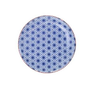 Malý modrý porcelánový talíř Tokyo Design Studio Star, ⌀ 16 cm
