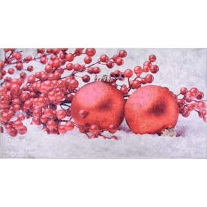 Červeno-bílý koberec Vitaus Berries, 120 x 160 cm