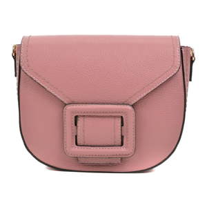 Růžová kožená kabelka Luisa Vannini Mussma