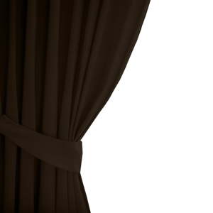 Tmavě hnědý zatemňovací závěs AmeliaHome Eyelets Dark Brown, 140 x 245 cm