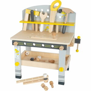Dětský dřevěný pracovní stůl s nářadím Legler Mini