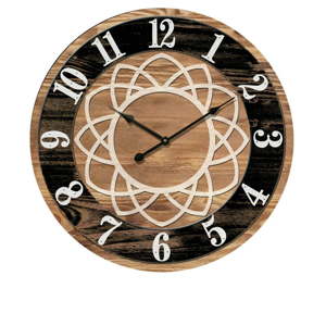 Dřevěné nástěnné hodiny Dakls, ø 34 cm