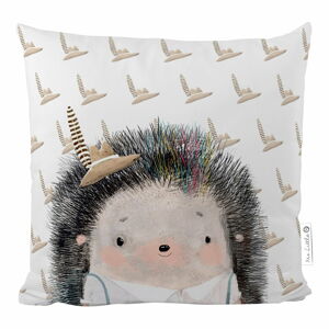 Bavlněný dětský polštář Mr. Little Fox Hedgehog Boy, 45 x 45 cm