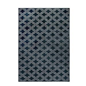 Tmavě modrý koberec White Label Feike, 160 x 230 cm