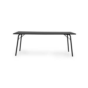 Antracitově šedý jídelní stůl Tenzo Daxx, 90 x 200 cm