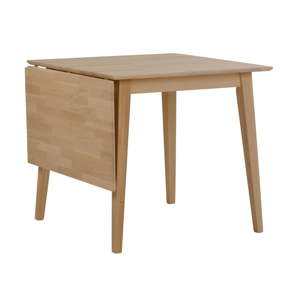 Přírodní sklápěcí dubový jídelní stůl Rowico Mimi, 80 x 80 cm