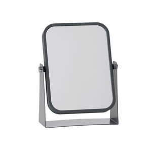 Kosmetické stolní zrcadlo s šedým rámem Zone