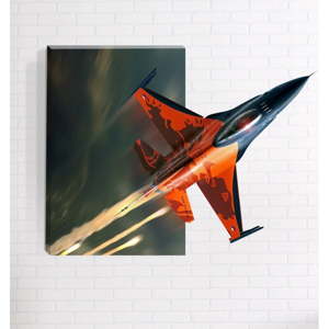 Nástěnný 3D obraz Mosticx Raketa, 40 x 60 cm