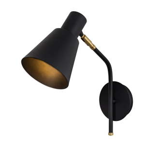 Černé nástěnné svítidlo Xilof Wall Lamp Tanaro