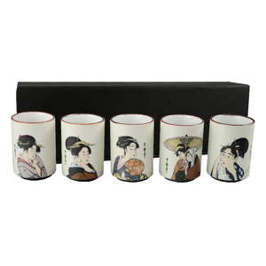 Sada 5 porcelánových hrnečků Tokyo Design Studio Utamaro