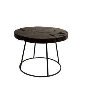 Odkládací stolek z teakového dřeva Dutchbone, ⌀ 60 cm
