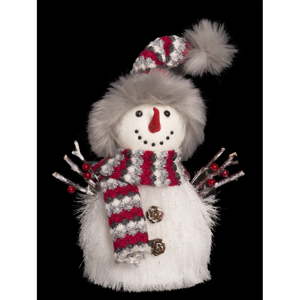 Vánoční dekorace Unimasa Snowman, výška 24 cm