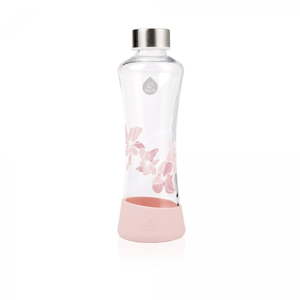 Růžová skleněná láhev Equa Urban Jungle Magnolia, 550 ml