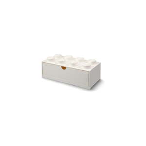 Bílý stolní box se zásuvkou LEGO® Double