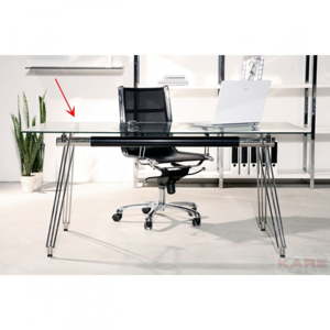 Skleněná stolní deska Kare Design Clear, ⌀ 100 cm