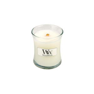 Svíčka s vůní vanilky, medu a růže WoodWick Dětský pudr, doba hoření 20 hodin