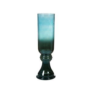 Modrá ručně vyráběná křišťálová váza Santiago Pons Classy, výška 52 cm