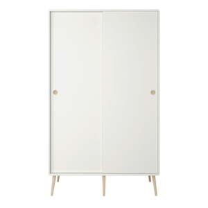 Krémově bílá šatní skříň Steens Soft Line, 189,9 x 113 cm