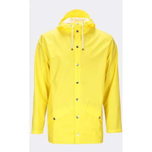 Žlutá unisex bunda s vysokou voděodolností Rains Jacket, velikost XXS / XS