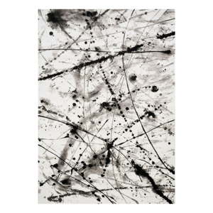 Černo-bílý koberec Webtappeti Manhattan Soho, 160 x 230 cm