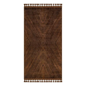 Hnědý pratelný koberec 160x100 cm - Vitaus