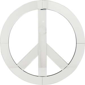 Dekorativní nástěnné zrcadlo Kare Design Peace, průměr 70 cm