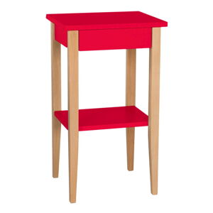 Červený odkládací stolek Ragaba Entlik