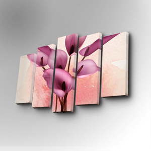 Vícedílný obraz Pink Flower, 82 x 50 cm
