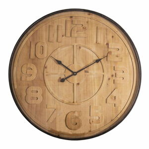 Nástěnné hodiny v dřevěném dekoru Antic Line, ø 80 cm