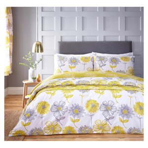 Žlutý přehoz přes postel Catherine Lansfield Easy, 220 x 230 cm