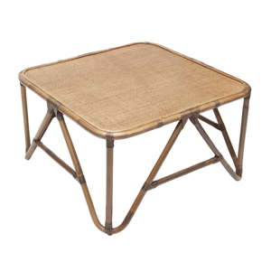 Ratanový konferenční stolek RGE Sismondi, 87 x 87 cm