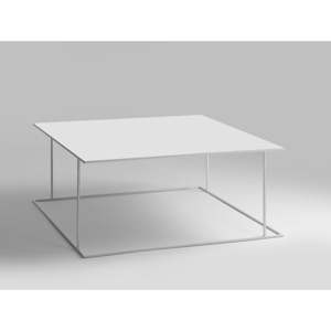 Bílý konferenční stolek Custom Form Walt, 100 x 100 cm