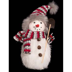 Vánoční dekorace Unimasa Snowman, výška 28 cm