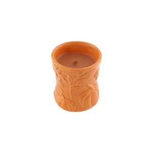 Svíčka s vůní dýně a hřejivého koření v keramickém svícnu WoodWick Máslová dýně, doba hoření 40 hodin