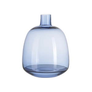 Modrá skleněná váza A Simple Mess Aege, výška 22 cm