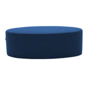 Tmavě modrý puf Softline Bon-Bon Felt Melange Dark Blue, délka 100 cm