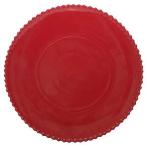 Rubínově červený kameninový servírovací talíř Costa Nova Pearl, ⌀ 34 cm