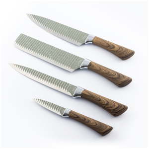 Sada 4 nerezových nožů InnovaGoods Swiss Q Wood