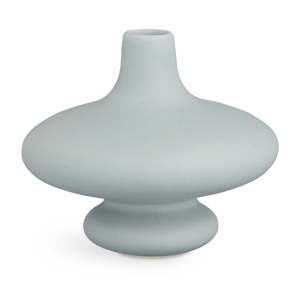 Modrošedá keramická váza Kähler Design Kontur, výška 14 cm