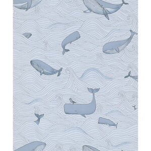 Vliesová dětská tapeta 10 m x 53 cm Whales – Vavex