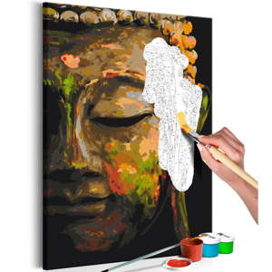 DIY set na tvorbu vlastního obrazu na plátně Artgeist Buddha in the Shade, 60 x 40 cm