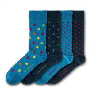 Sada 4 párů unisex ponožek Black&Parker London Tremeer, velikost 37 - 43