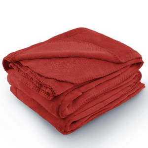 Červená deka z mikrovlákna AmeliaHome Tyler, 150 x 200 cm
