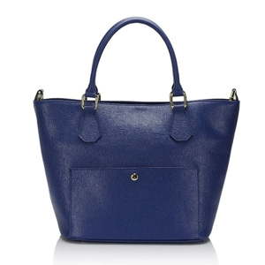 Modrá kožená kabelka Giulia Massari 2415 Blue
