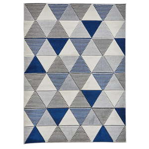 Modrý koberec Think Rugs Matrix, 160 x 220 cm