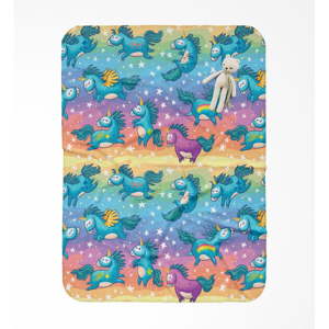 Dětská deka OYO Kids Unicorn Pattern, 120 x 160 cm