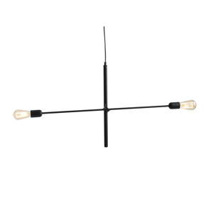 Černé závěsné světlo pro 2 žárovky Custom Form Twigo