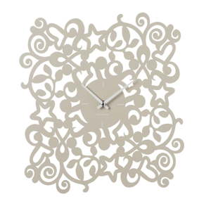 Béžové nástěnné hodiny Brandani Abbracci, 40 x 36 cm